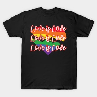 Love Is Love LGBT Gay Pride T-Shirt